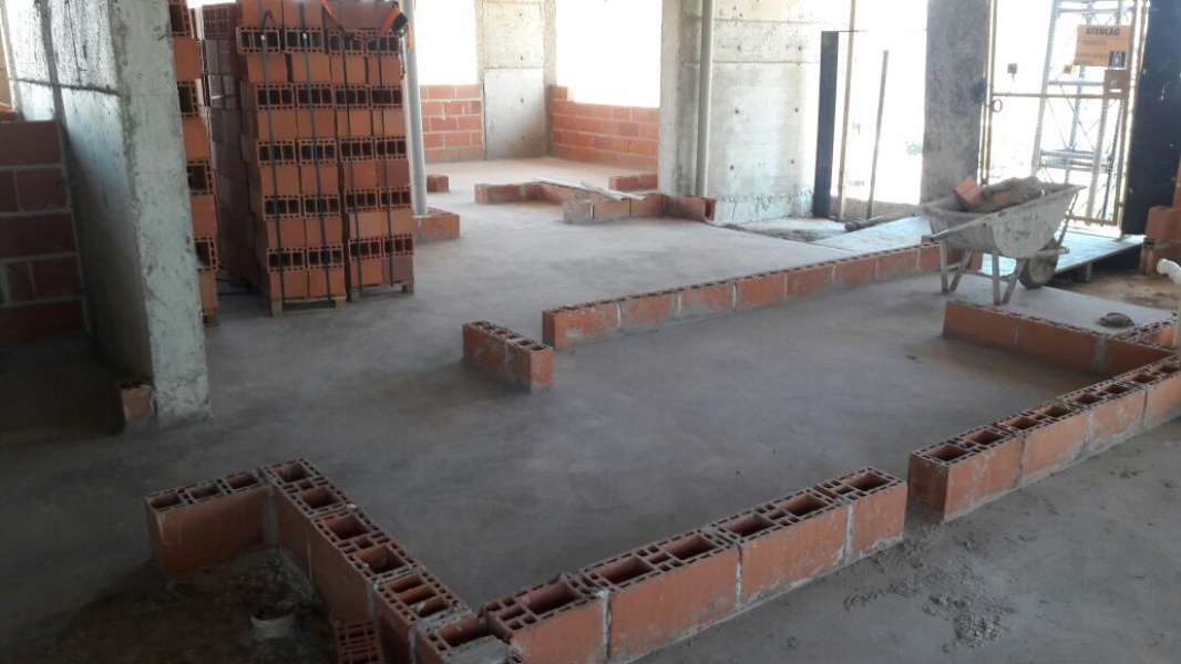Marcao de alvenaria no 11 pavto - Foto Atualizada 06/12/2016
